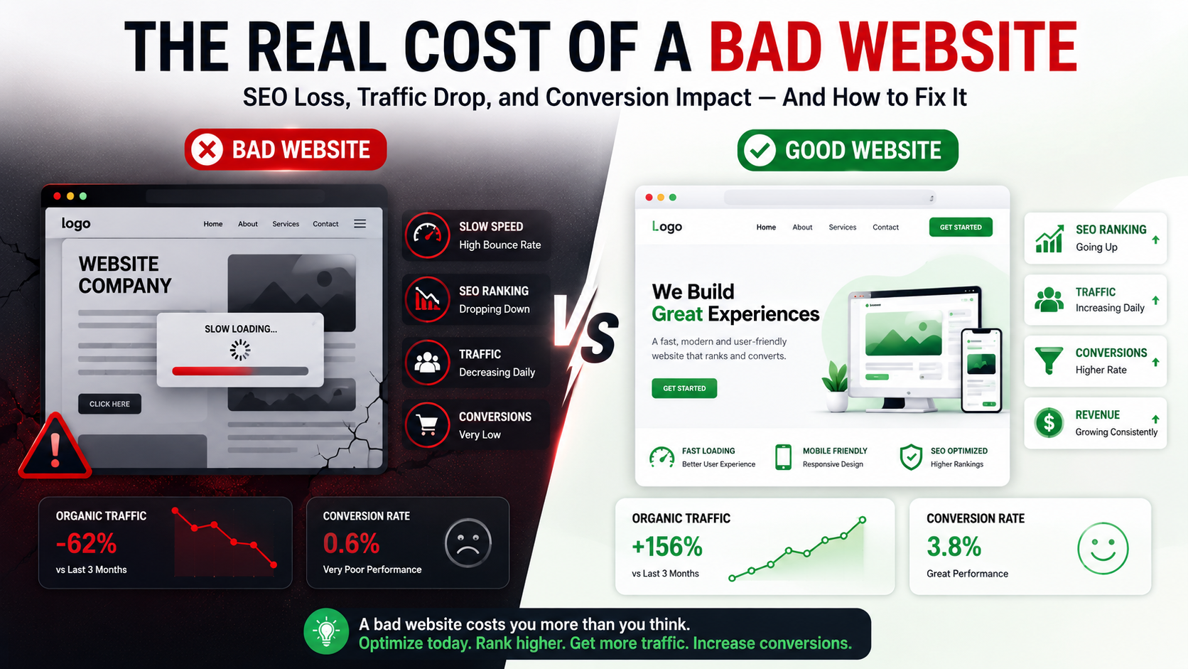 The Real Cost of a Bad Website in Nepal — SEO Loss, Traffic Drop, and How to Fix It (2026 Guide)